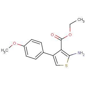 CAS No:15854-11-2 ethyl 2-amino-4-(4-methoxyphenyl)thiophene-3-carboxylate