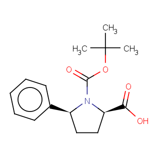 CAS No:158706-46-8 1,2-Pyrrolidinedicarboxylicacid, 5-phenyl-, 1-(1,1-dimethylethyl) ester, (2R,5S)-