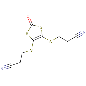 CAS No:158871-28-4 3-[[5-(2-cyanoethylsulfanyl)-2-oxo-1,<br />3-dithiol-4-yl]sulfanyl]propanenitrile