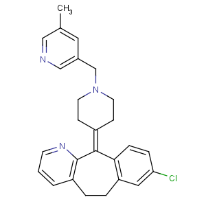 CAS No:158876-82-5 8-chloro-11-[1-[(5-methylpyridin-3-yl)methyl]piperidin-4-ylidene]-5,<br />6-dihydrobenzo[1,2]cyclohepta[2,4-b]pyridine