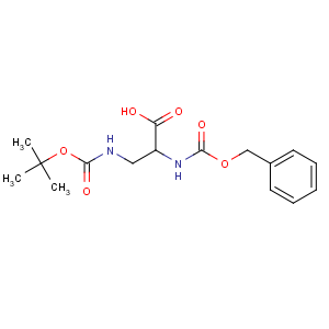 CAS No:159002-15-0 3-[(2-methylpropan-2-yl)oxycarbonylamino]-2-(phenylmethoxycarbonylamino)<br />propanoic acid