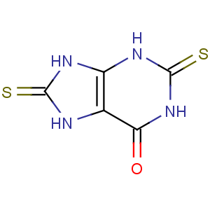 CAS No:15986-32-0 2,8-bis(sulfanylidene)-7,9-dihydro-3H-purin-6-one