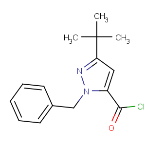 CAS No:160233-29-4 2-benzyl-5-tert-butylpyrazole-3-carbonyl chloride