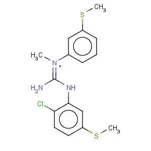 CAS No:160754-76-7 Guanidine,N'-[2-chloro-5-(methylthio)phenyl]-N-methyl-N-[3-(methylthio)phenyl]-