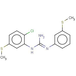 CAS No:160754-78-9 Guanidine,N-[2-chloro-5-(methylthio)phenyl]-N'-[3-(methylthio)phenyl]-