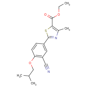 CAS No:160844-75-7 ethyl<br />2-[3-cyano-4-(2-methylpropoxy)phenyl]-4-methyl-1,<br />3-thiazole-5-carboxylate