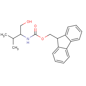 CAS No:160885-98-3 9H-fluoren-9-ylmethyl N-[(2S)-1-hydroxy-3-methylbutan-2-yl]carbamate
