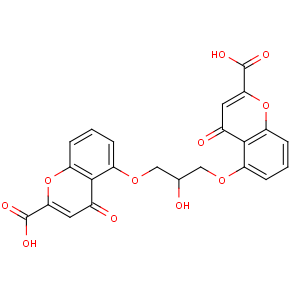 CAS No:16110-51-3 5-[3-(2-carboxy-4-oxochromen-5-yl)oxy-2-hydroxypropoxy]-4-oxochromene-2-<br />carboxylic acid