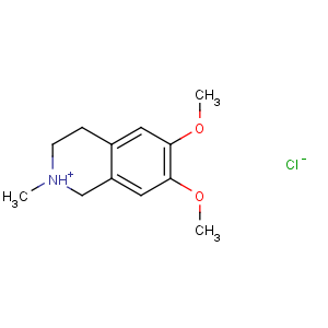 CAS No:16135-43-6 6,7-dimethoxy-2-methyl-1,2,3,4-tetrahydroisoquinolin-2-ium