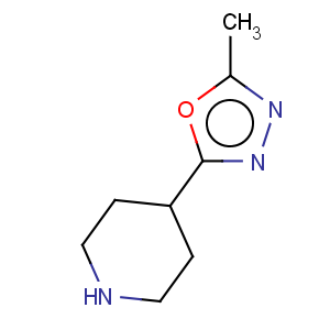 CAS No:161609-79-6 Piperidine,4-(5-methyl-1,3,4-oxadiazol-2-yl)-