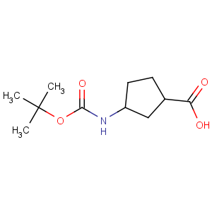 CAS No:161660-94-2 (1R,<br />3S)-3-[(2-methylpropan-2-yl)oxycarbonylamino]cyclopentane-1-carboxylic<br />acid