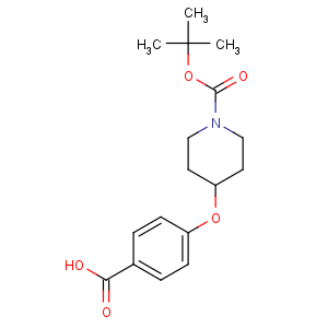 CAS No:162046-56-2 4-[1-[(2-methylpropan-2-yl)oxycarbonyl]piperidin-4-yl]oxybenzoic acid