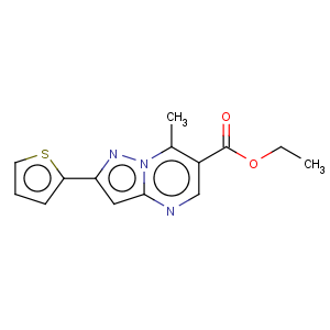 CAS No:162286-69-3 Ethyl 7-methyl-2-(2-thienyl)pyrazolo[1,5-a]pyrimidine-6-carboxylate