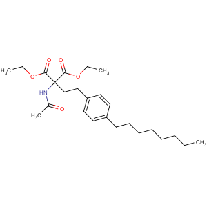 CAS No:162358-08-9 diethyl 2-acetamido-2-[2-(4-octylphenyl)ethyl]propanedioate