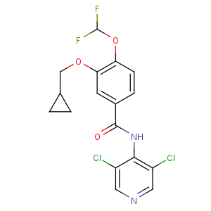 CAS No:162401-32-3 3-(cyclopropylmethoxy)-N-(3,<br />5-dichloropyridin-4-yl)-4-(difluoromethoxy)benzamide