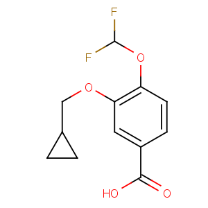 CAS No:162401-62-9 3-(cyclopropylmethoxy)-4-(difluoromethoxy)benzoic acid