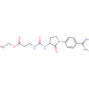 CAS No:163250-90-6 ethyl<br />3-[[(3S)-1-(4-carbamimidoylphenyl)-2-oxopyrrolidin-3-yl]carbamoylamino]<br />propanoate