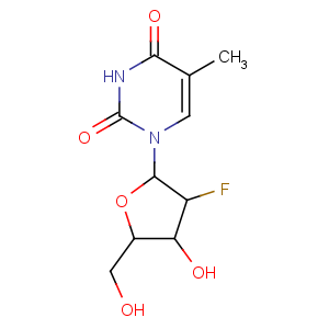 CAS No:163252-36-6 1-[(2S,3R,4S,<br />5S)-3-fluoro-4-hydroxy-5-(hydroxymethyl)oxolan-2-yl]-5-methylpyrimidine-<br />2,4-dione