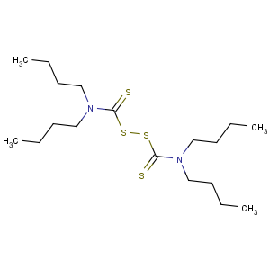 CAS No:1634-02-2 dibutylcarbamothioylsulfanyl N,N-dibutylcarbamodithioate