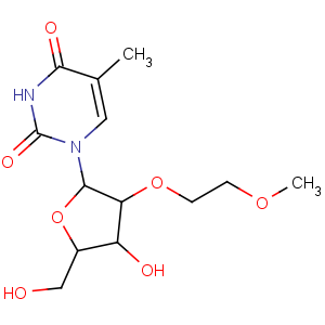 CAS No:163759-49-7 1-[(2R,3R,4R,<br />5R)-4-hydroxy-5-(hydroxymethyl)-3-(2-methoxyethoxy)oxolan-2-yl]-5-<br />methylpyrimidine-2,4-dione