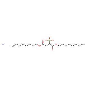 CAS No:1639-66-3 Butanedioic acid,2-sulfo-, 1,4-dioctyl ester, sodium salt (1:1)