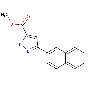 CAS No:164295-93-6 methyl 3-naphthalen-2-yl-1H-pyrazole-5-carboxylate