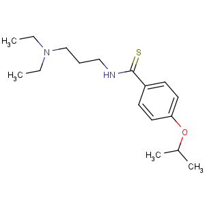 CAS No:16531-40-1 N-[3-(diethylamino)propyl]-4-propan-2-yloxybenzenecarbothioamide