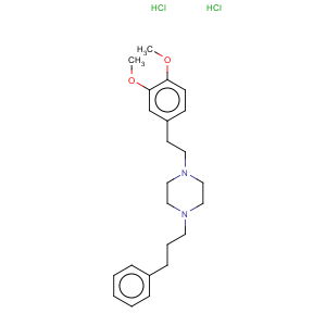 CAS No:165377-44-6 Piperazine,1-[2-(3,4-dimethoxyphenyl)ethyl]-4-(3-phenylpropyl)-, hydrochloride (1:2)