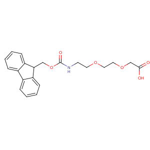 CAS No:166108-71-0 2-[2-[2-(9H-fluoren-9-ylmethoxycarbonylamino)ethoxy]ethoxy]acetic acid