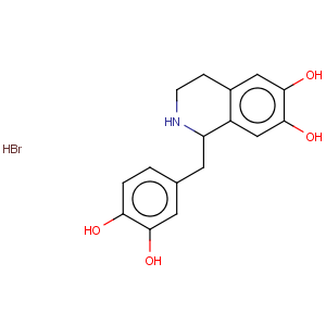 CAS No:16659-88-4 6,7-Isoquinolinediol,1-[(3,4-dihydroxyphenyl)methyl]-1,2,3,4-tetrahydro-, hydrobromide (1:1)