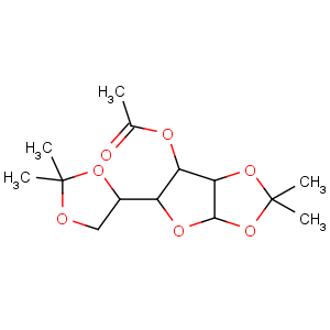 CAS No:16713-80-7 [(3aR,5R,6S,6aR)-5-[(4R)-2,2-dimethyl-1,3-dioxolan-4-yl]-2,<br />2-dimethyl-3a,5,6,6a-tetrahydrofuro[2,3-d][1,3]dioxol-6-yl] acetate