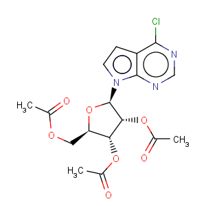 CAS No:16754-79-3 7H-Pyrrolo[2,3-d]pyrimidine,4-chloro-7-(2,3,5-tri-O-acetyl-b-D-ribofuranosyl)-