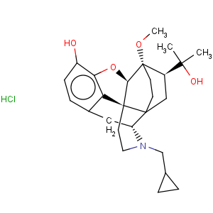 CAS No:16808-86-9 6,14-Ethenomorphinan-7-methanol,17-(cyclopropylmethyl)-4,5-epoxy-18,19-dihydro-3-hydroxy-6-methoxy-a,a-dimethyl-, hydrochloride (1:1), (5a,7a)-