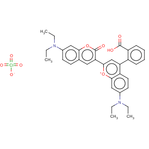 CAS No:168206-21-1 4-(2-Carboxy-phenyl)-7-diethylamino-2-(7-diethylamino-chroman-2-one-3-yl)-chromyliumperchlorate