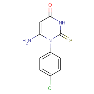 CAS No:16837-11-9 4(1H)-Pyrimidinone,6-amino-1-(4-chlorophenyl)-2,3-dihydro-2-thioxo-