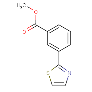 CAS No:168618-63-1 methyl 3-(1,3-thiazol-2-yl)benzoate