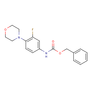 CAS No:168828-81-7 benzyl N-(3-fluoro-4-morpholin-4-ylphenyl)carbamate