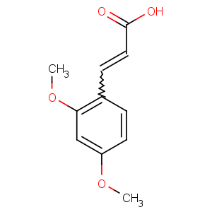 CAS No:16909-09-4 3-(2,4-dimethoxyphenyl)prop-2-enoic acid