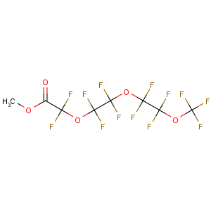 CAS No:169289-58-1 Acetic acid,2,2-difluoro-2-[1,1,2,2-tetrafluoro-2-[1,1,2,2-tetrafluoro-2-(trifluoromethoxy)ethoxy]ethoxy]-,methyl ester