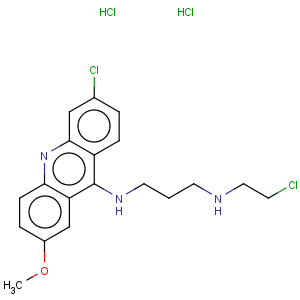 CAS No:17070-45-0 1,3-Propanediamine,N1-(2-chloroethyl)-N3-(6-chloro-2-methoxy-9-acridinyl)-, hydrochloride (1:2)