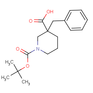 CAS No:170838-83-2 3-benzyl-1-[(2-methylpropan-2-yl)oxycarbonyl]piperidine-3-carboxylic<br />acid