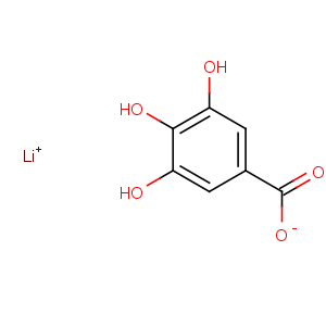 CAS No:17103-66-1 Benzoic acid,3,4,5-trihydroxy-, lithium salt (1:1)