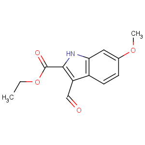 CAS No:171091-84-2 ethyl 3-formyl-6-methoxy-1H-indole-2-carboxylate