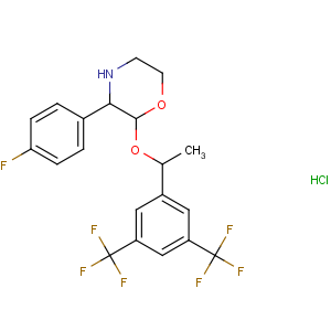 CAS No:171482-05-6 (2R,3S)-2-[(1R)-1-[3,<br />5-bis(trifluoromethyl)phenyl]ethoxy]-3-(4-fluorophenyl)morpholine
