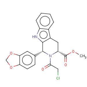 CAS No:171489-59-1 (1r,3r)-methyl-1,2,3,4-tetrahydro-2-chloroacetyl-1-(3,4-methylenedioxyphenyl)-9h-pyrido[3,4-b]indole-3-carboxylate