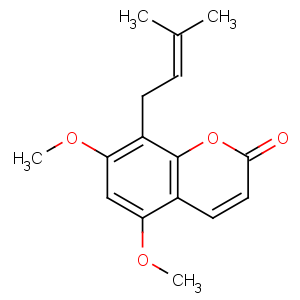 CAS No:17245-25-9 5,7-dimethoxy-8-(3-methylbut-2-enyl)chromen-2-one