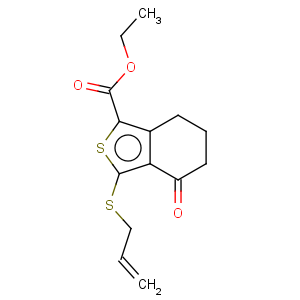 CAS No:172516-32-4 Benzo[c]thiophene-1-carboxylic acid,4,5,6,7-tetrahydro-4-oxo-3-(2-propen-1-ylthio)-, ethyl ester