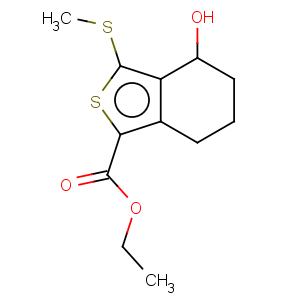 CAS No:172516-36-8 Benzo[c]thiophene-1-carboxylicacid, 4,5,6,7-tetrahydro-4-hydroxy-3-(methylthio)-, ethyl ester