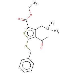 CAS No:172516-45-9 Benzo[c]thiophene-1-carboxylicacid, 4,5,6,7-tetrahydro-6,6-dimethyl-4-oxo-3-[(phenylmethyl)thio]-, ethylester