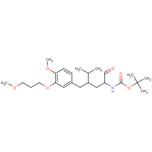 CAS No:172900-83-3 tert-butyl<br />N-[(2S,<br />4S)-4-[[4-methoxy-3-(3-methoxypropoxy)phenyl]methyl]-5-methyl-1-<br />oxohexan-2-yl]carbamate